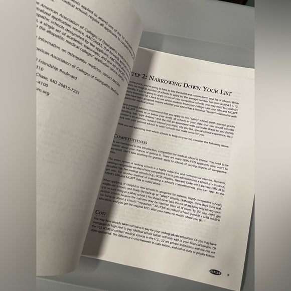 MCAT Kaplan Medical School Admissions Workbook - Picture 3 of 5